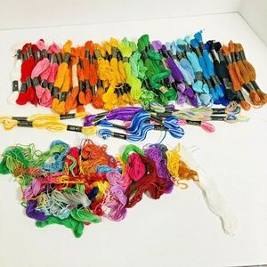 Cotton Embroidery Thread 60+ Skeins Cross Stitch